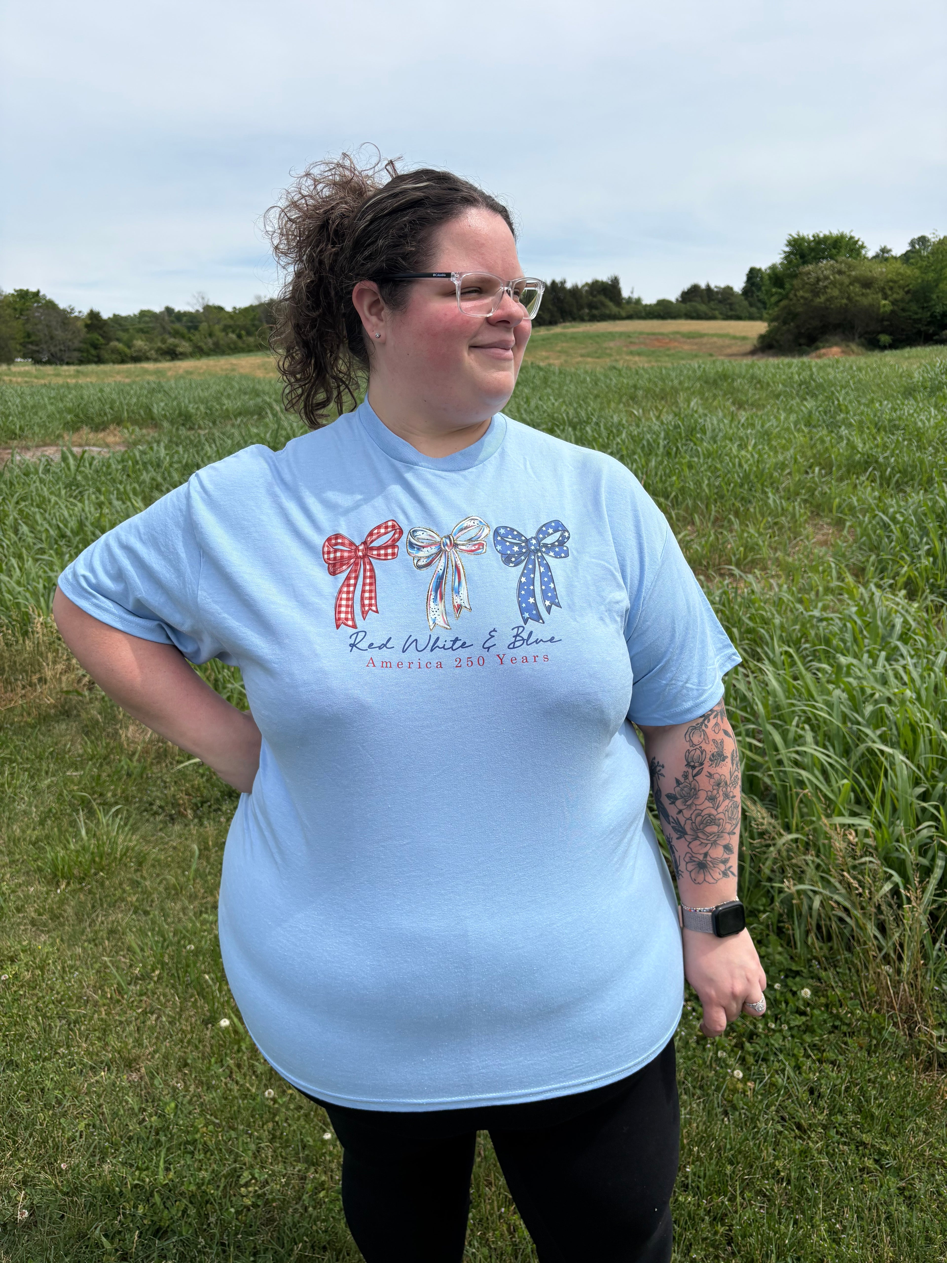 Red White & Blue America 250 Years Graphic Tee