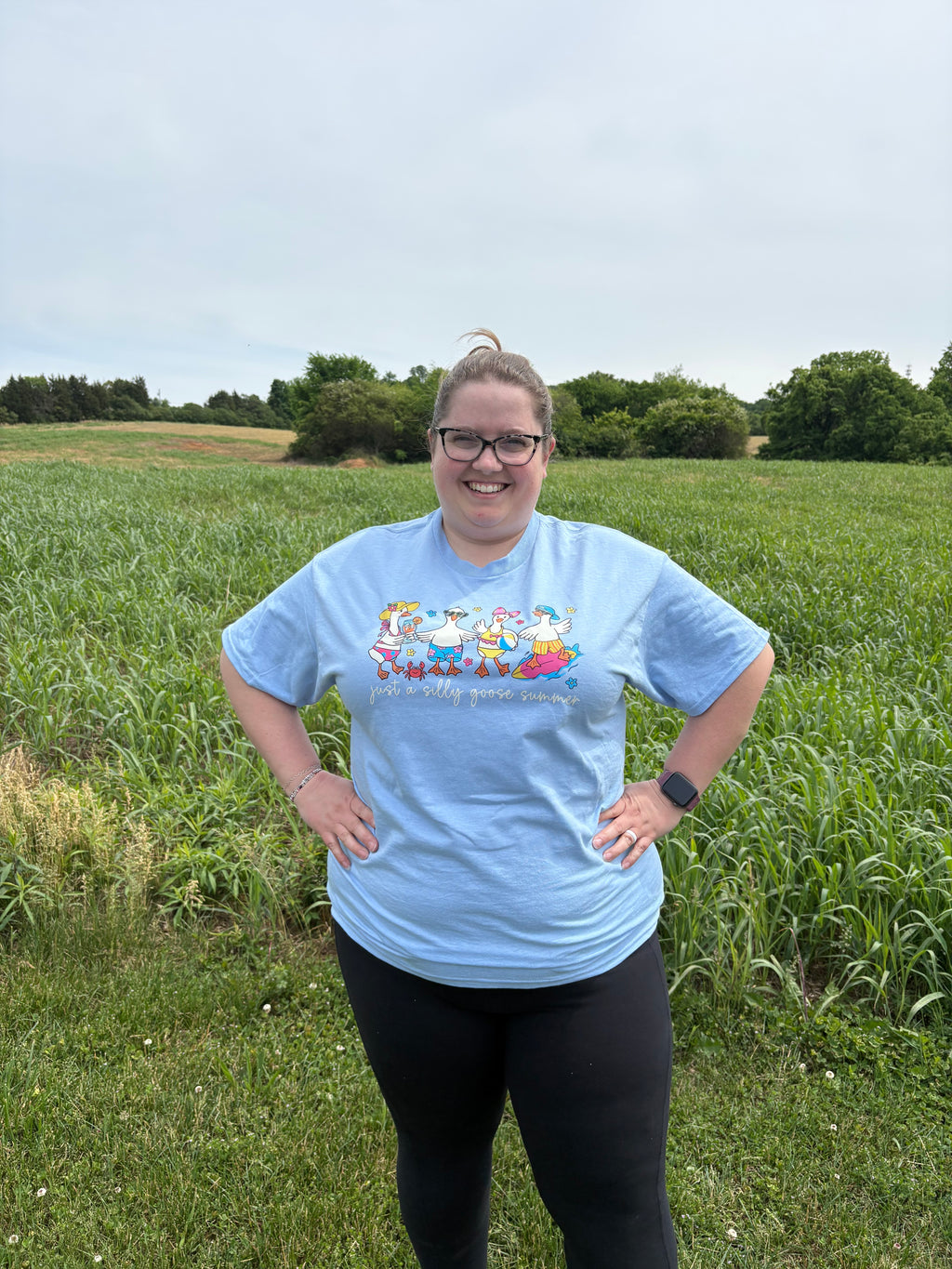 Just a Silly Goose Summer Graphic Tee