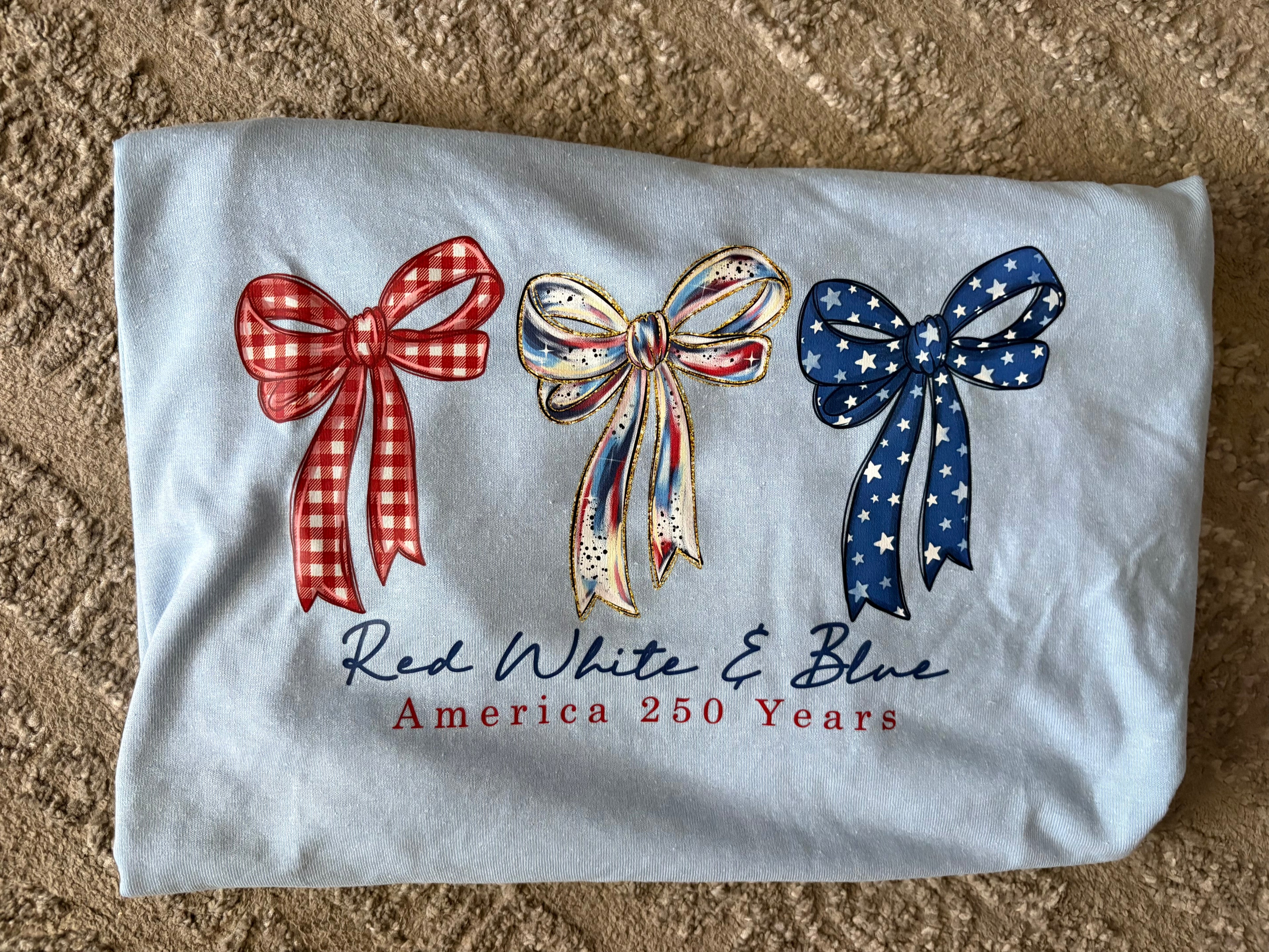 Red White & Blue America 250 Years Graphic Tee